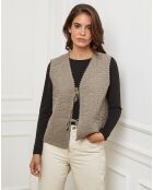 Gilet Diane taupe