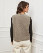 Gilet Diane taupe