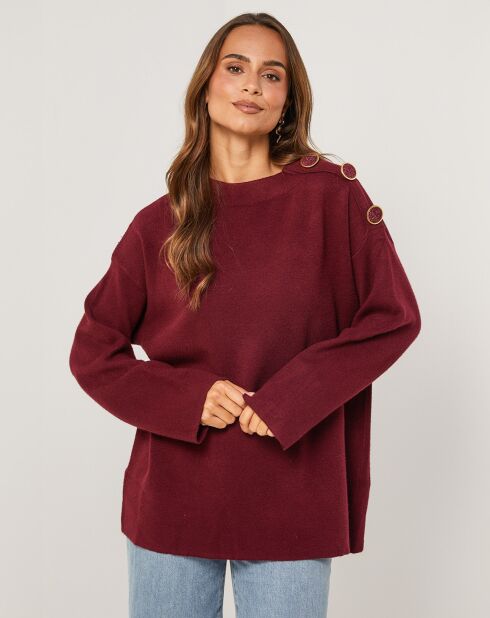 Pull Margot bordeaux