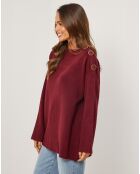 Pull Margot bordeaux