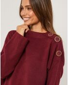 Pull Margot bordeaux