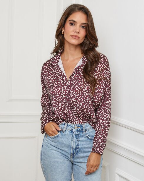 Chemise Leslie bordeaux