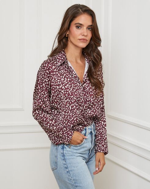 Chemise Leslie bordeaux