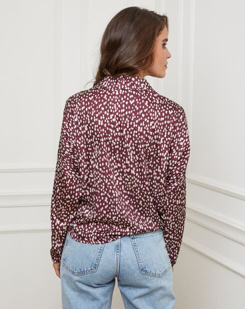 Chemise Leslie bordeaux