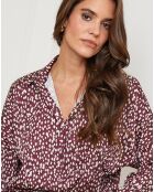 Chemise Leslie bordeaux