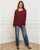Pull Camille bordeaux