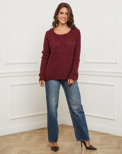 Pull Camille bordeaux