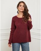 Pull Camille bordeaux