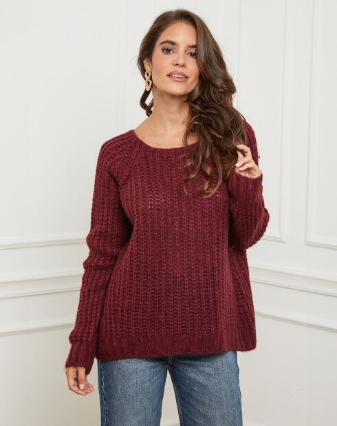 Pull Camille bordeaux