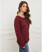 Pull Camille bordeaux