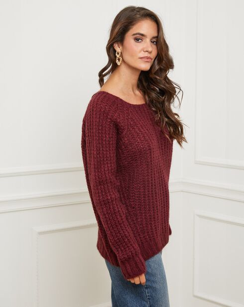 Pull Camille bordeaux