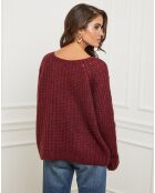 Pull Camille bordeaux