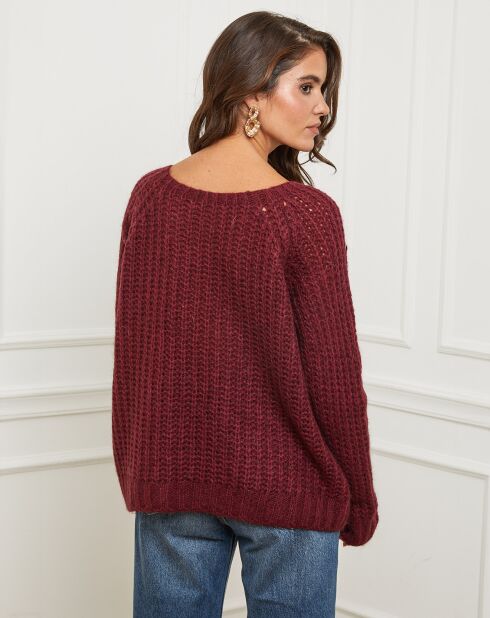 Pull Camille bordeaux