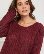 Pull Camille bordeaux