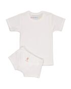 T-Shirt & Boxer Capricorne blanc