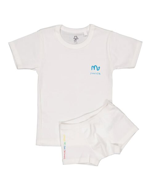 T-Shirt & Boxer Scorpion blanc
