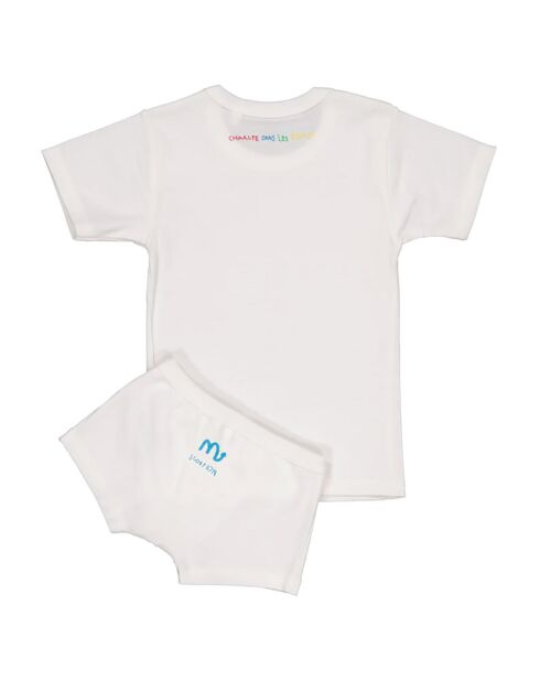 T-Shirt & Boxer Scorpion blanc