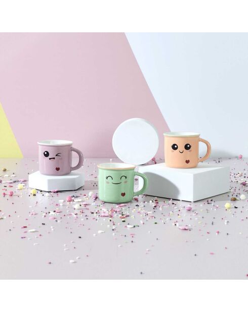 Bougie parfumée Tasse Kawaii coloris aléatoire multicolore