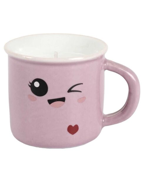 Bougie parfumée Tasse Kawaii coloris aléatoire multicolore