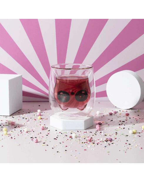 Mug double paroi Animaux Kawaii modèle aléatoire 25cl transparent
