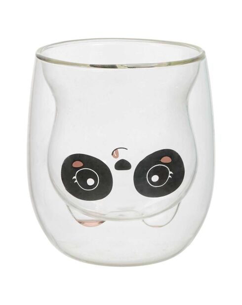 Mug double paroi Animaux Kawaii modèle aléatoire 25cl transparent