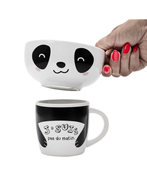 Mug et bol Kawaii modèle aléatoire blanc/noir/beige