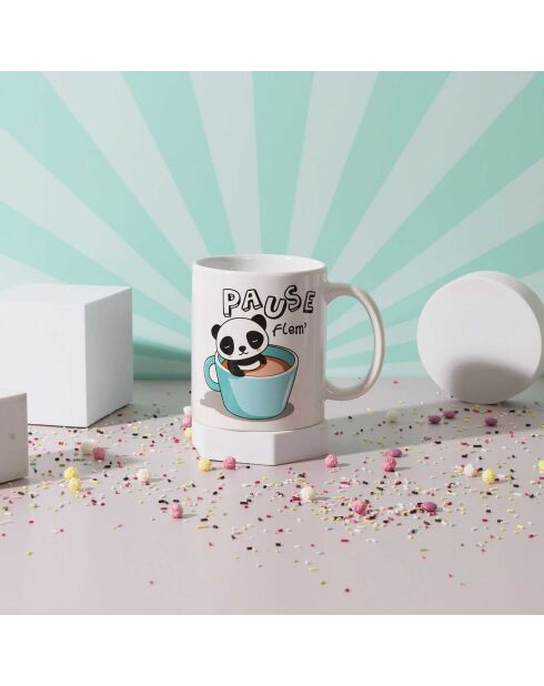 Mug céramique Kawaii modèle aléatoire 30cl blanc/multicolore