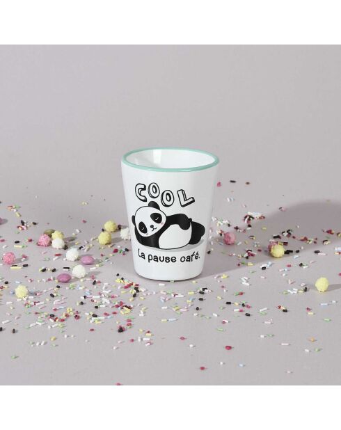 Gobelet expresso céramique Kawaii modèle aléatoire 7cl blanc/multicolore