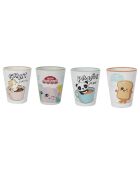 Gobelet expresso céramique Kawaii modèle aléatoire 7cl blanc/multicolore