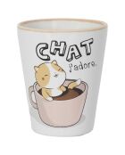Gobelet expresso céramique Kawaii modèle aléatoire 7cl blanc/multicolore