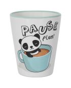Gobelet expresso céramique Kawaii modèle aléatoire 7cl blanc/multicolore