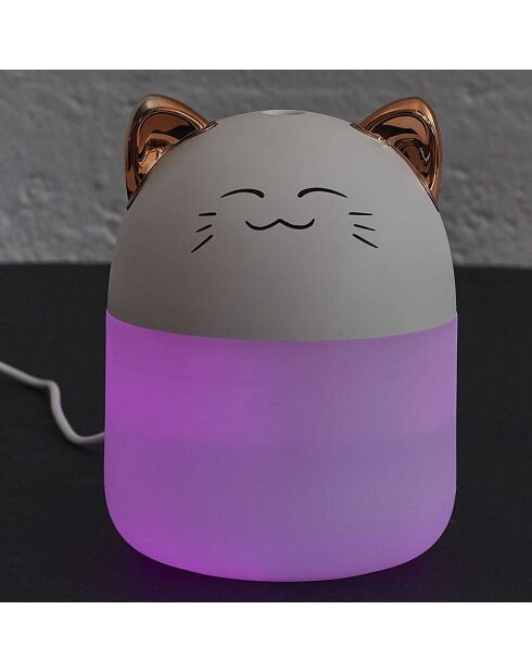 Diffuseur Chat LED Kawaii blanc