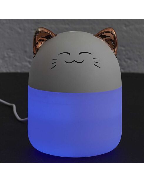 Diffuseur Chat LED Kawaii blanc
