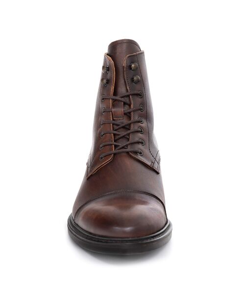 Boots en Cuir Aruso marron