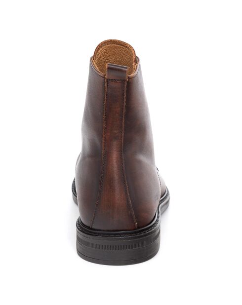 Boots en Cuir Aruso marron