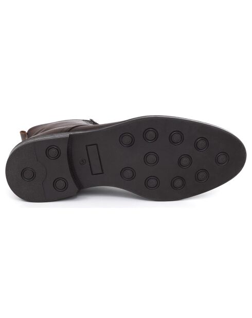 Boots en Cuir Aruso marron