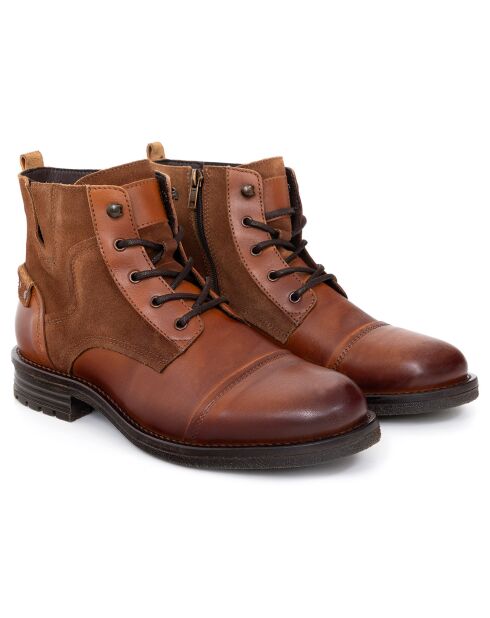 Boots en Cuir Bakmin camel