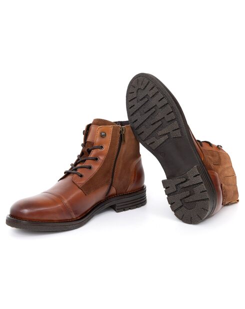 Boots en Cuir Bakmin camel