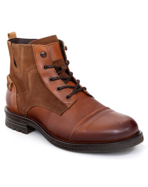 Boots en Cuir Bakmin camel