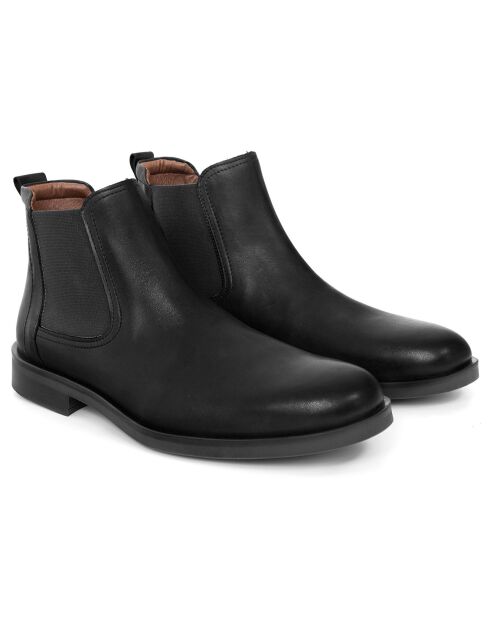 Chelsea Boots en Cuir Bamipor noires