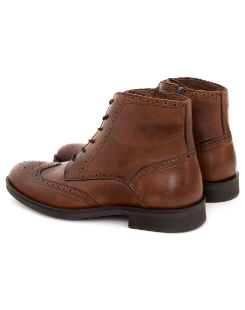 Boots en Cuir Banote camel