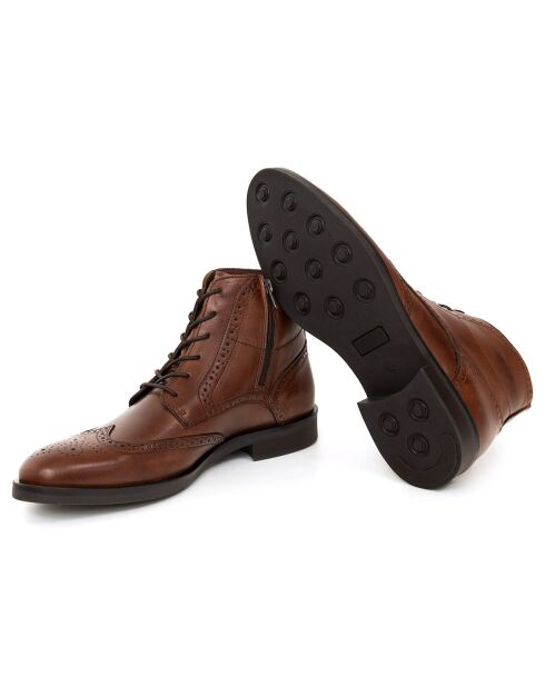 Boots en Cuir Banote camel