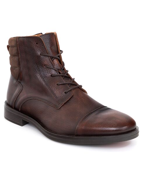 Boots en Cuir Baruso marron