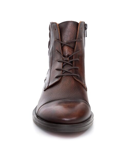 Boots en Cuir Baruso marron