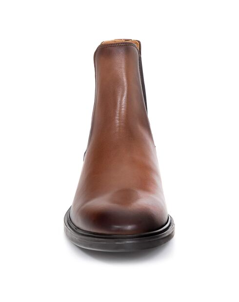 Chelsea Boots en Cuir Baza camel