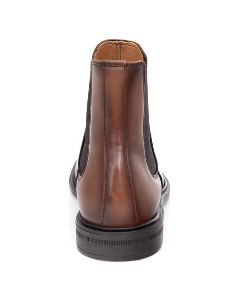 Chelsea Boots en Cuir Baza camel