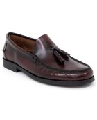 Mocassins en Cuir Begorla rouge bordeaux