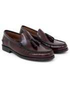 Mocassins en Cuir Begorla rouge bordeaux