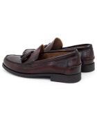 Mocassins en Cuir Begorla rouge bordeaux
