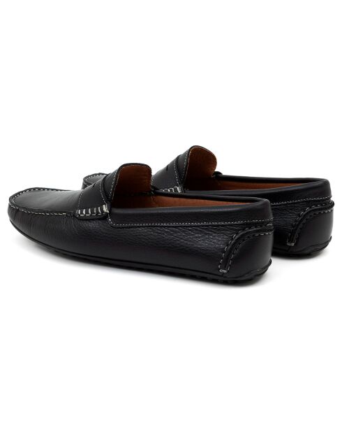 Mocassins en Cuir Benkor noirs